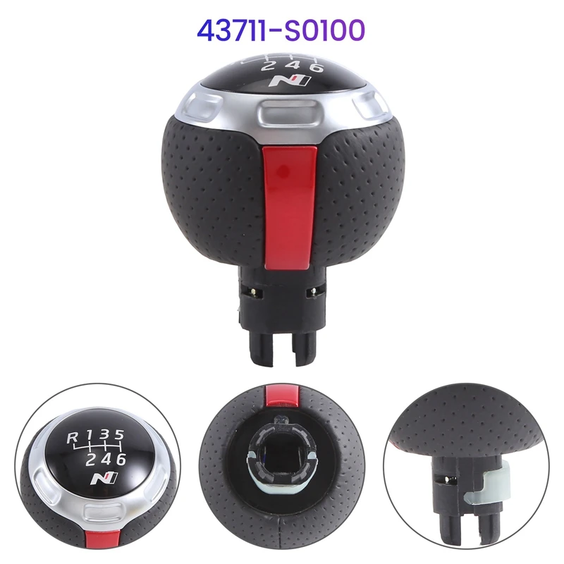 

6 скоростей Рычаг переключения передач для Hyundai Velsoter N I30 Elantra GT Nline 2018-2019 43711S0100 Сменные аксессуары