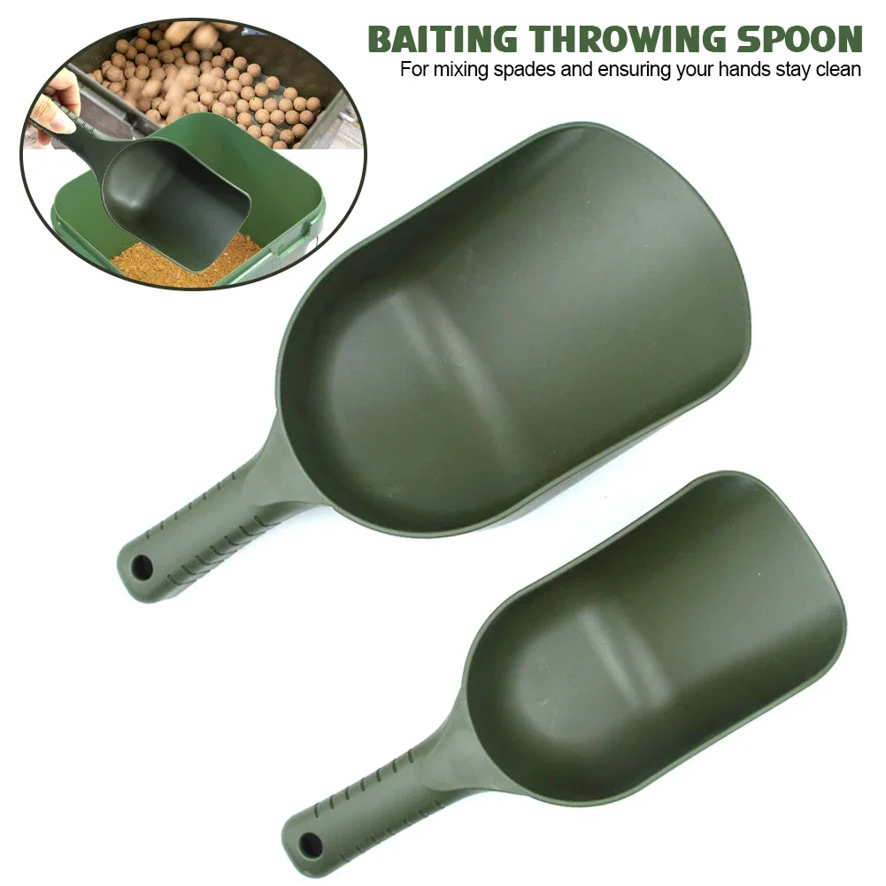 1Pc Baiting Throwing Spoon Bait Scoop Carp Fishing Tool Carp Fishing Lure Casting Shovel for Spomb Fishing Accessories