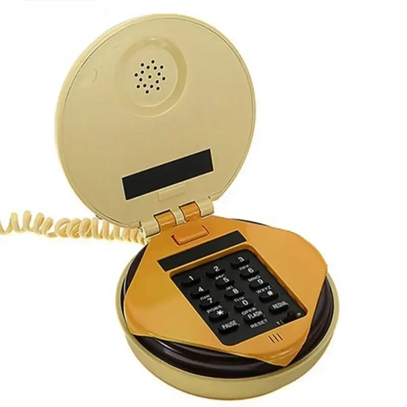 [Funny] Durable CB2 Novetly Juno Hamburger Cheeseburger Burger Corded Phone Novelty Really Telephone bread model phone Cute Gift 3