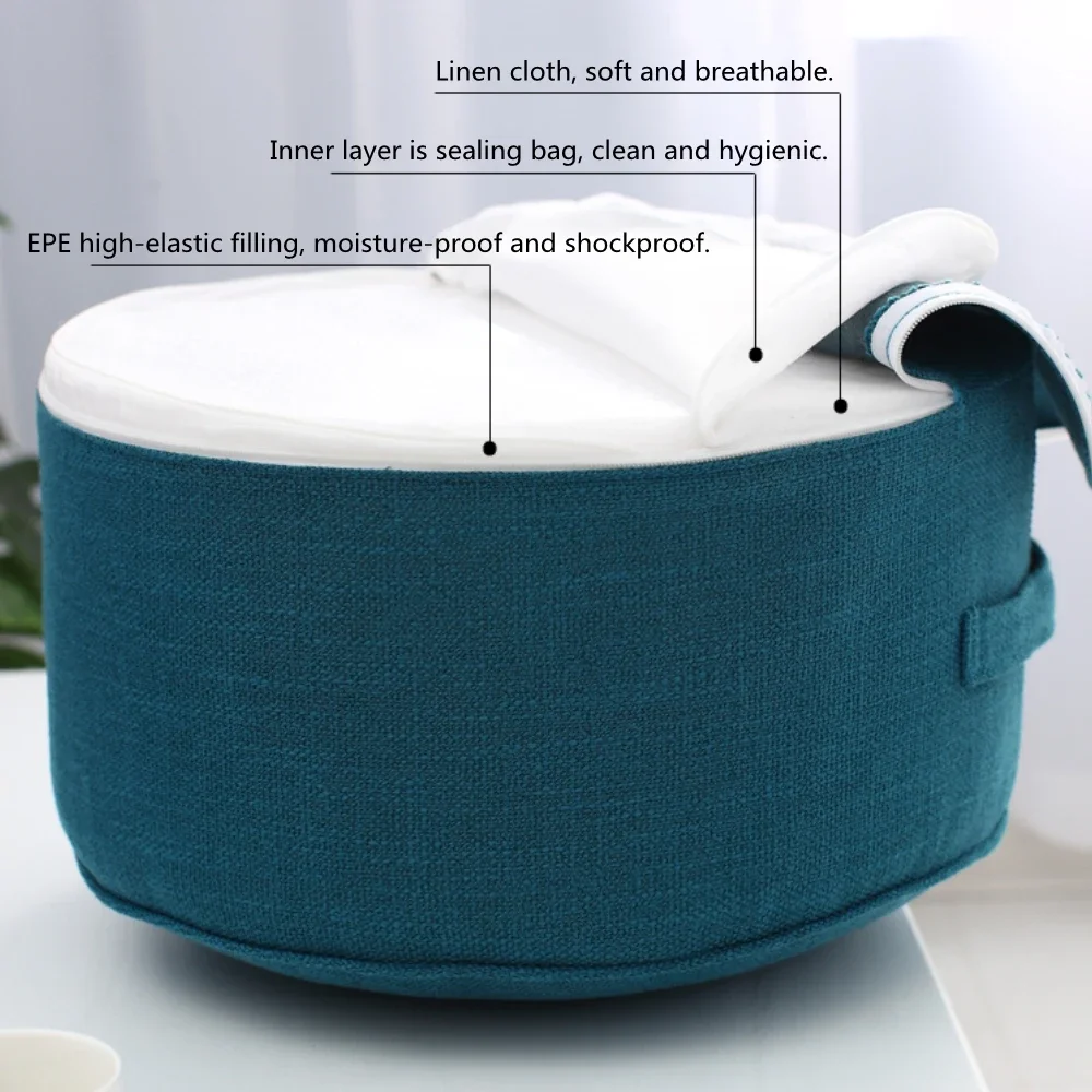 Linen Meditation Cushion Round Tatami Cushions Removable Thickening Sponge Floor Seat Pad Japanese Style Futon Home Decor 5