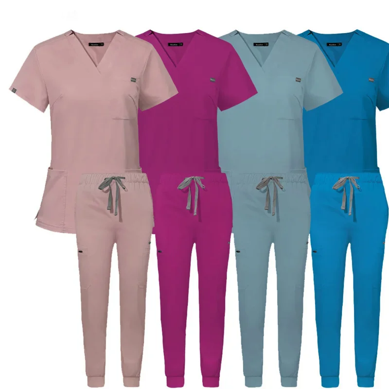 

Women Dental Clinical Workwear Set Slim Fit Medical Uniform Nurse Accessories General Hospital Surgical Suits