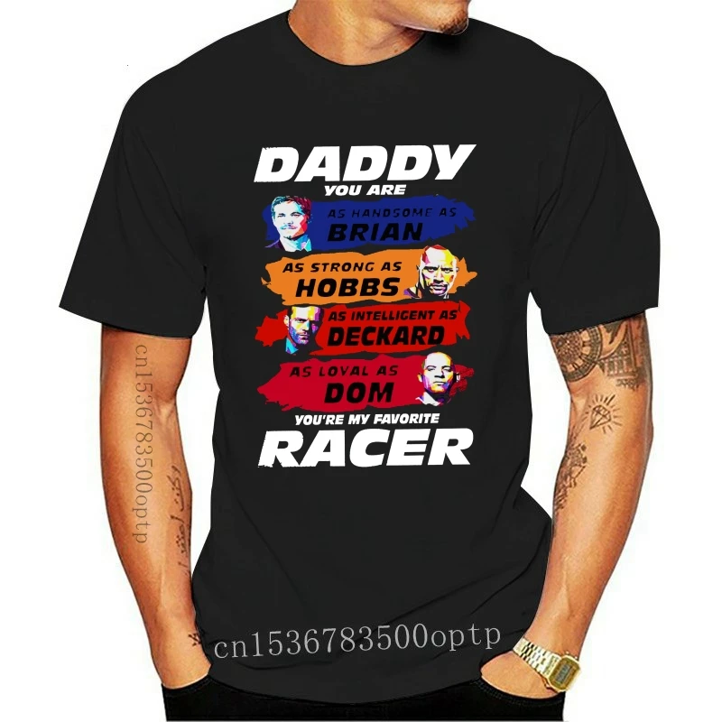 New Fast & Furious Fathers Day T-Shirt Regalo Daddy Racer T-Shirt Da Uomo T-Shirt