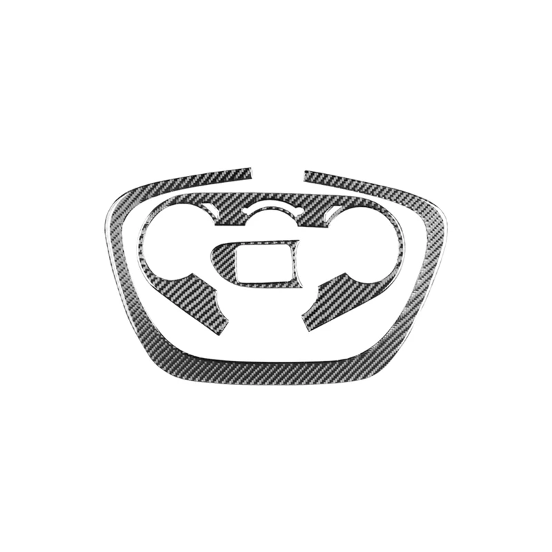 Console Ac Switch Cover Sticker Console Ac Switch Cover Per Fiat 500L 2014-2017 Soft Carbon Fiber