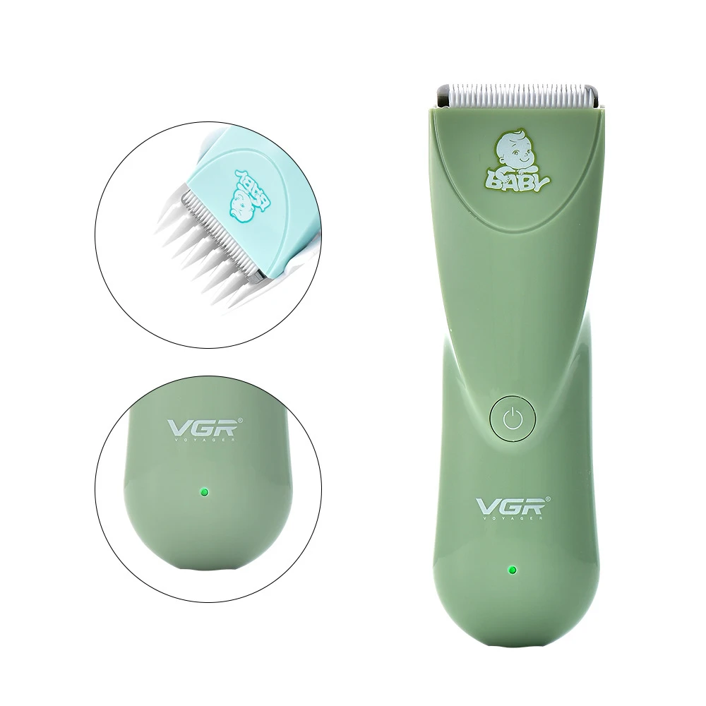 Silent Kids Hair Clipper Trimmer for Baby Child Grooming Waterproof Rechargeable Cordless Cutting Mathine for Toddler