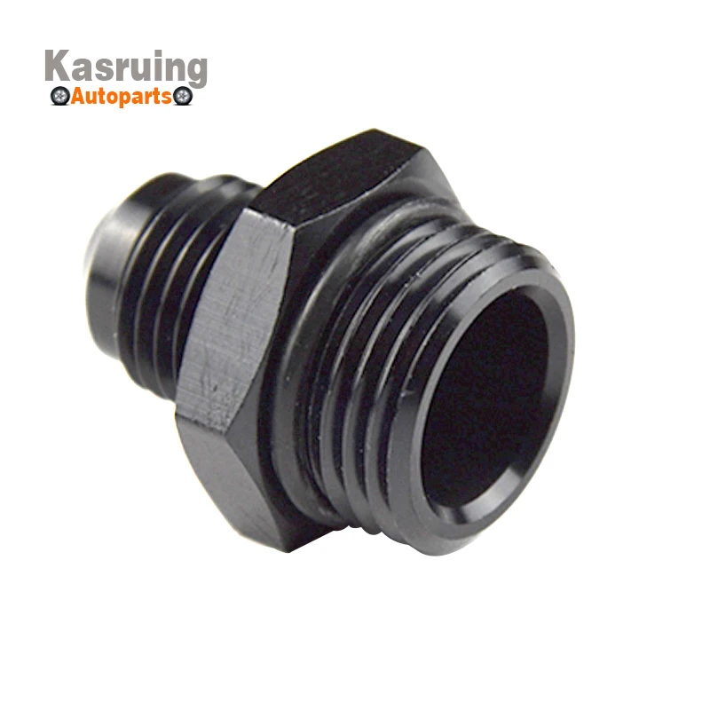 ORB-8 O-ring Port Boss AN8 8AN to AN6 Adapter Fitting Black Anodized Oil Cooling For Oil Cooler Kit