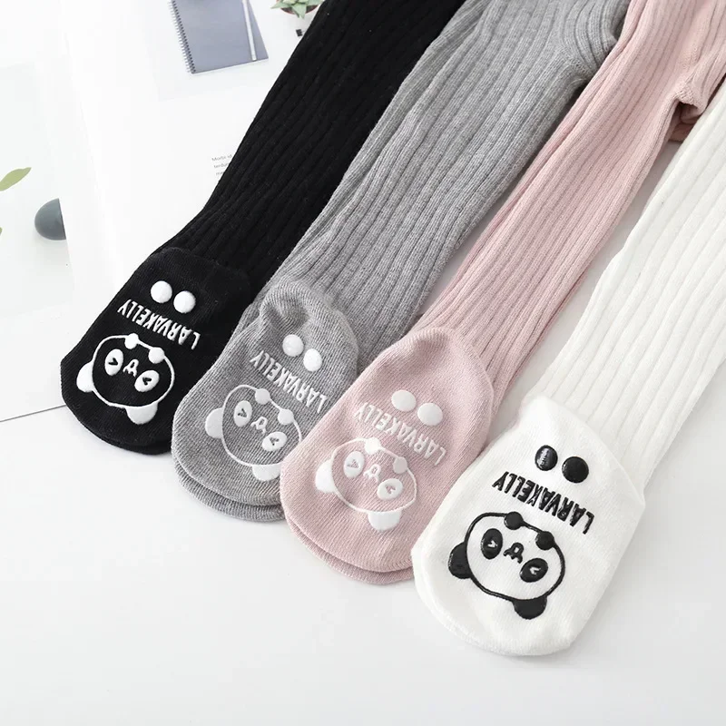 Baby Girls Tights Kid Anti-slip Cotton Pantyhose Toddler Infant Cartoon Legging Spring Fall Children's Korean Style Clothes