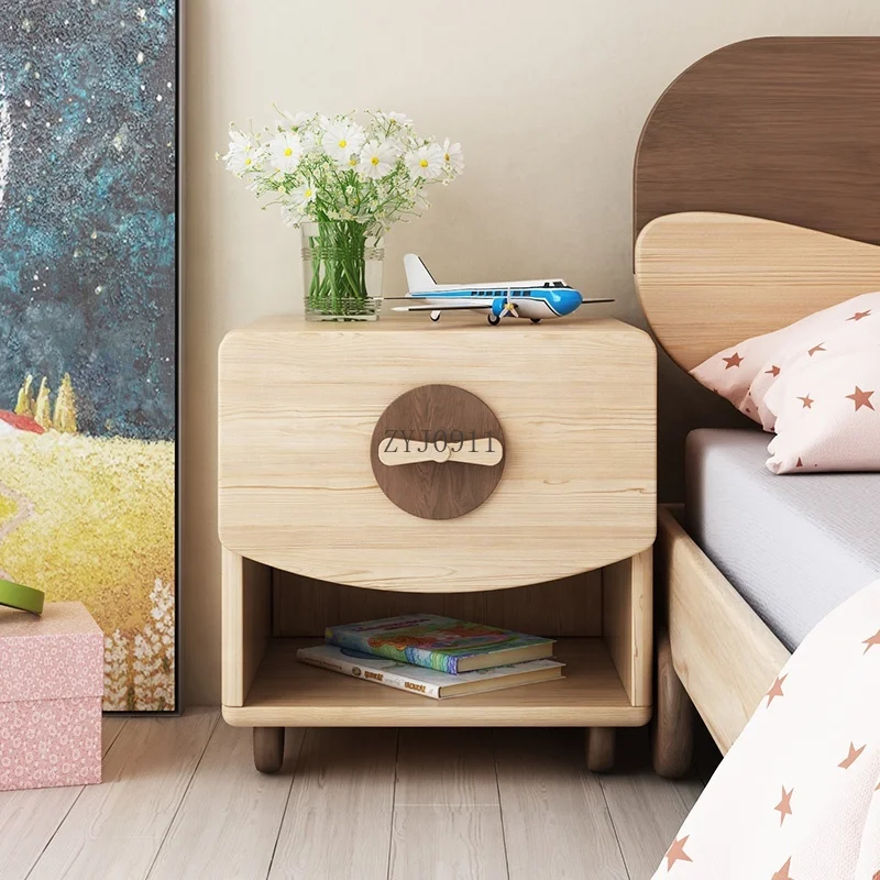 *Home Kids Furniture Cartoon Design Wooden Storage Open Drawer Children Locker Kid Cabinet
