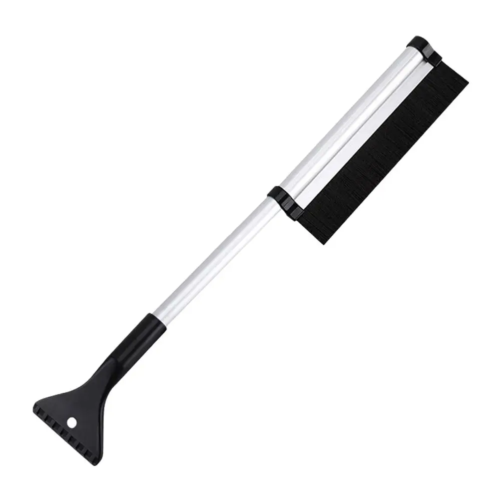 Car Windshield Wiper Snow Removal Brush Snow Shovel Cleaning Broom Steel Cleaning Accessories Extendable Tool Stainless B1I9