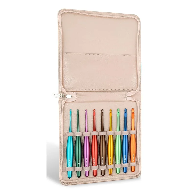 Ergonomic Aluminum Crochet Hook Set 4