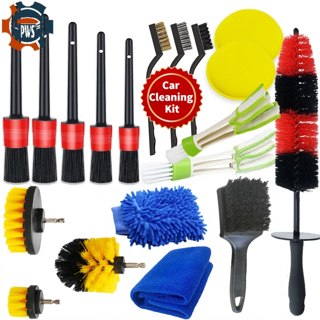 New Detailing Brush Drill Brushes Tool For Car Tire Rim Cleaning Detail