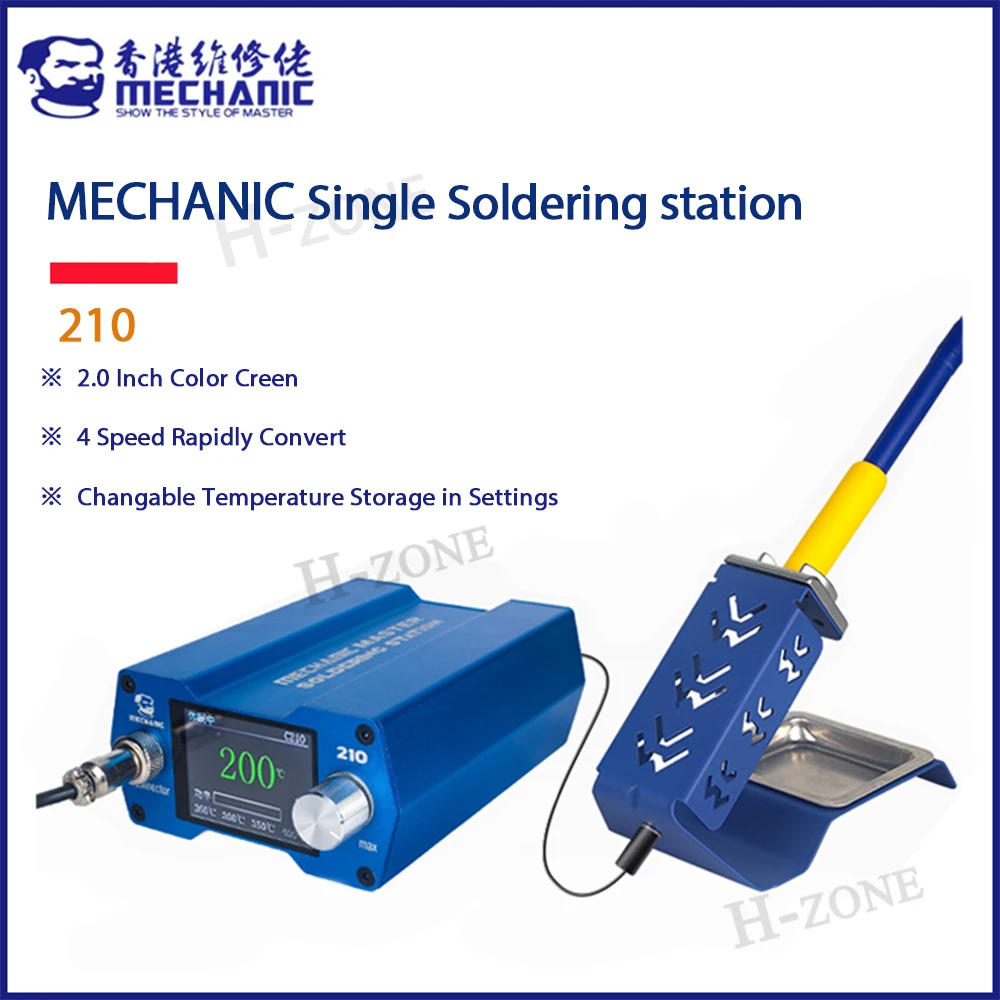

MECHANIC 210 High Power Electric Soldering Iron Welding Table Precision Soldering Tool for Digital Display Phone Repair