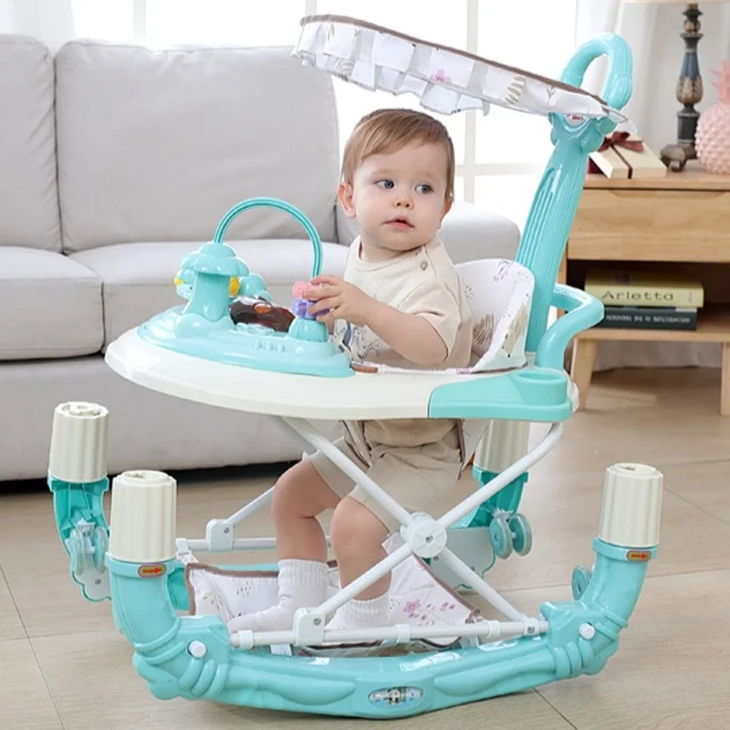 

Baby Walker Multi-function Anti-rollover Hand Push Boys and Girls Anti-o-legs Shake Horse Can Sit on The Line 0-12months