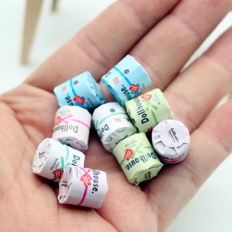 Description Picture 5 of item3pcs Dollhouse Paper Towel Tearable Mini Roll Toilet Paper 1:12 1:6 Miniature Model Scene Doll Accessories Home Decor Decoracion