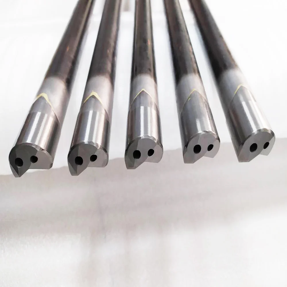

cross hole drilling carbide application single fluted deep hole metal drilling gun drill bit