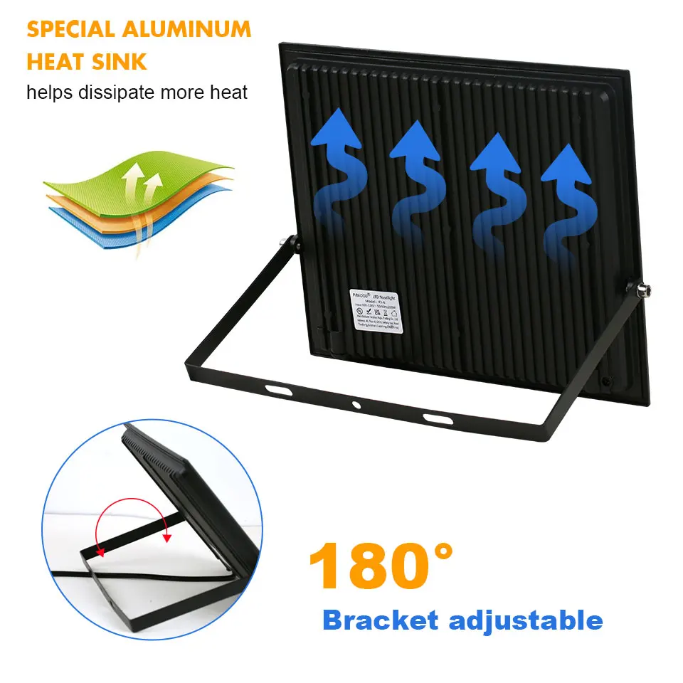 LED Flood Light 10W 20W 30W 50W 100W Floodlight AC 220V Outdoor Lighting Reflector Spotlight IP66 Waterproof Wall Floodlights