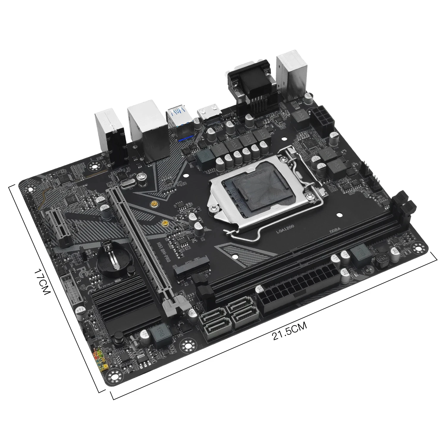 Motherboard Lga 1200 Suporta Intel Core i3 i5 i7 i9 10 ° 11 ° Processador Cpu Ram Ddr4 Memória Desktop Vga Hdmi M-atx Machinis-h511 - Imagem 3