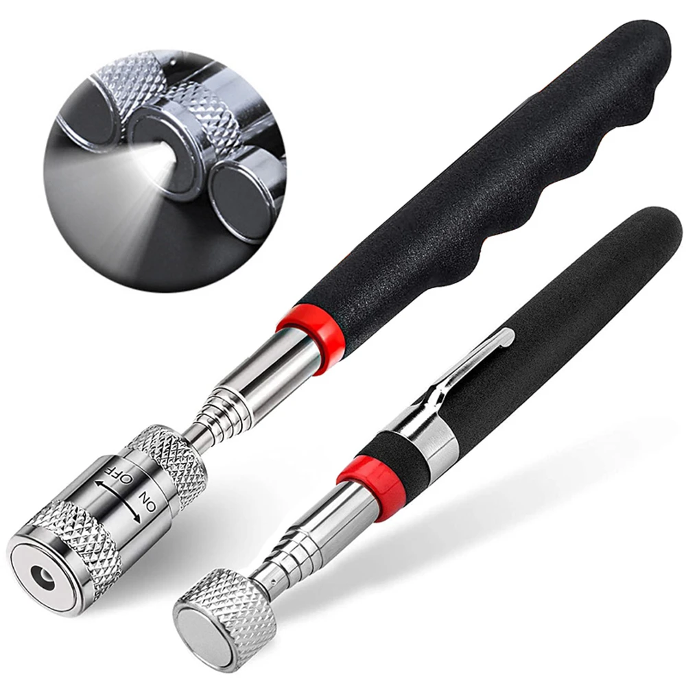 craftsman combination wrench set Telescopic Adjustable Magnetic Pick-Up Tools Grip LED Light Extendable Long Reach Pen Handy Tool for Picking Up Screws Nuts Bolt metric spanner set