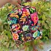 VB limited edition floral double shoulder backpack, pure cotton backpack, travel backpack 5