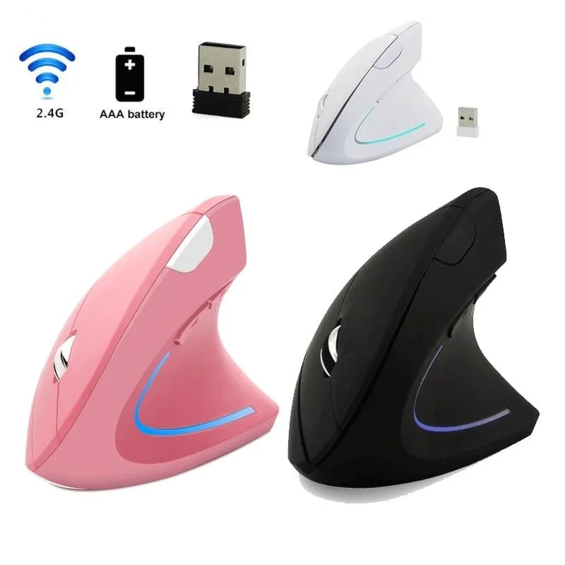 Souris Verticale Sans Fil – Ergonomique, Gaming, Soulagement du Poignet, DPI Réglable 1