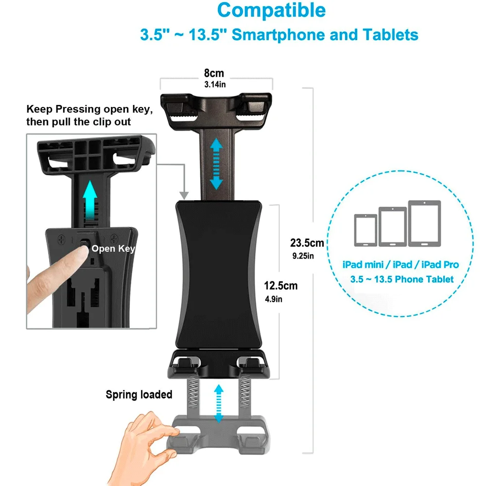 Xnyocn-suporte Universal Tablet Slot para cd do Carro Montagem para Celular Ipad Mini Pro Samsung Iphone 513 - Imagem 3