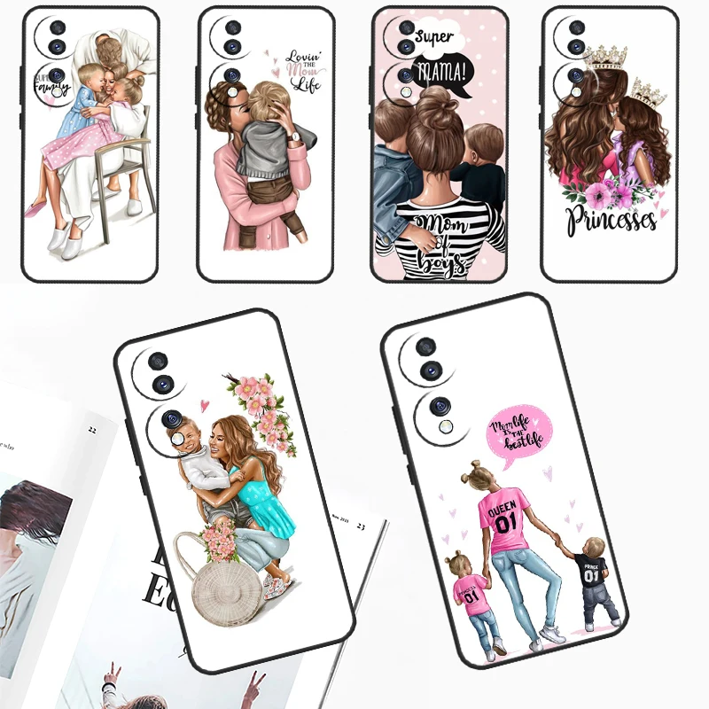 Elegant Mom & Baby Queen Design Phone Case - Premium Back Cover