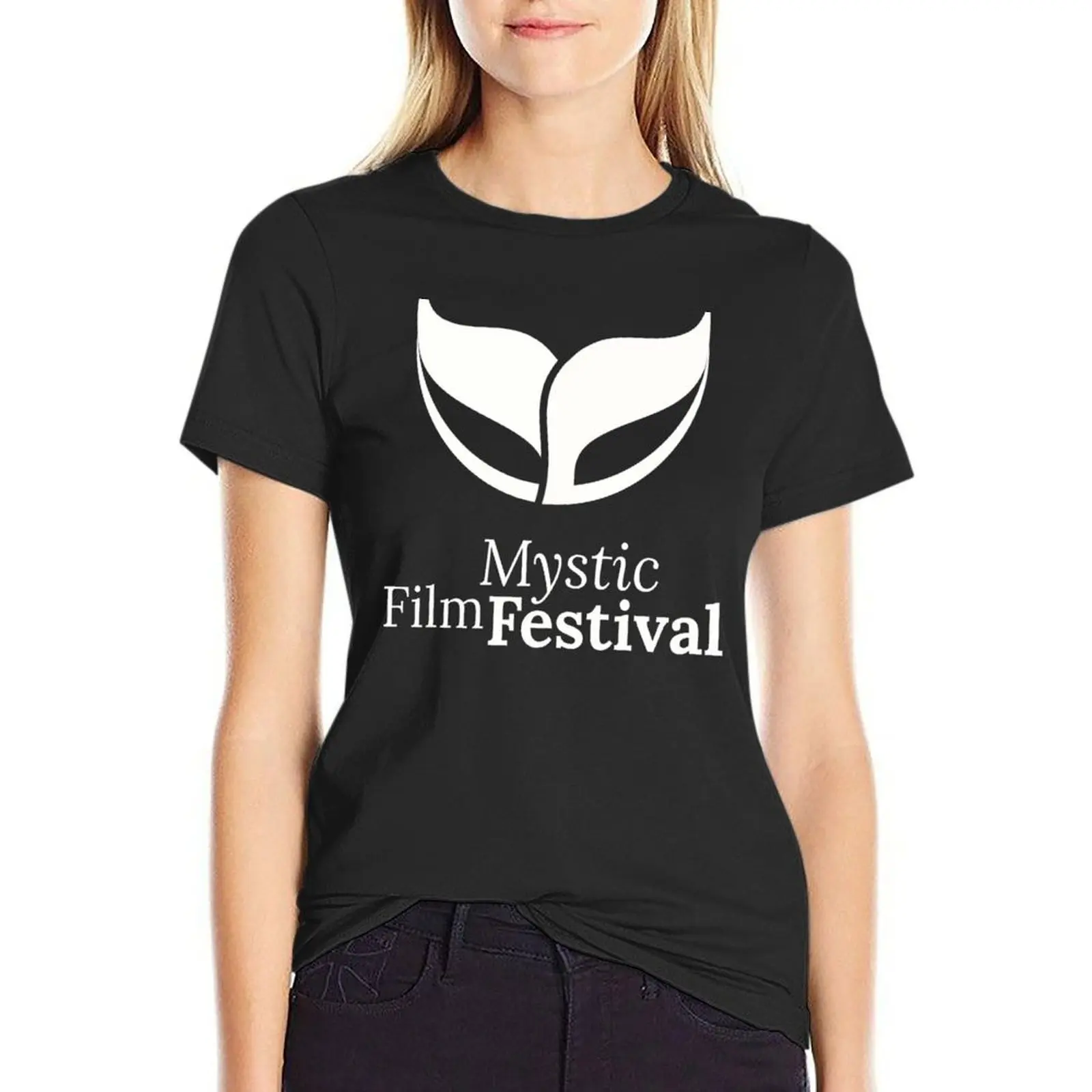

Mystic Film Festival Merch T-shirt Short sleeve tee tops Women's clothing