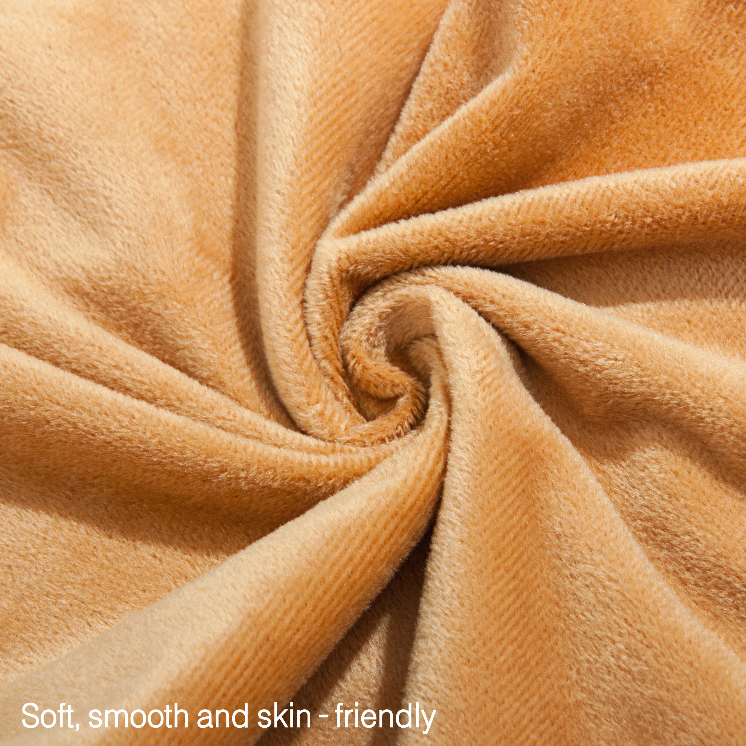 Ntbay Easy Care Warm Fuzzy Velvet Body Pillowcase, Ultra Soft and Cozy Body Pillow Cover with Zipper Closure 2