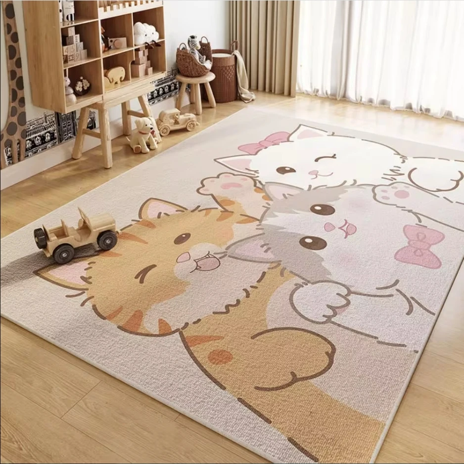 VIKAMA Children's Room Carpet Living Room Study Toys Reading Area Baby Crawling Mat Bedroom Dirt Resistant And Easy To Care Mat floor mat kids carpet
