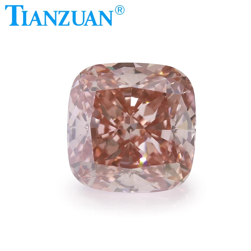 

Lab Grown Diamond CVD Cushion Shape Fancy Intense Pink Color 1.77CT VS2 2EX Loose Gemstone Bead with GEMID Certified