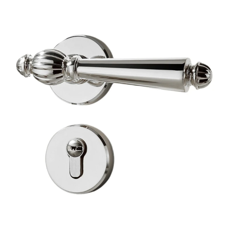 Elegant Zinc Alloy Door Lock Handle Heavy Duty Door Lock set for Residential Use