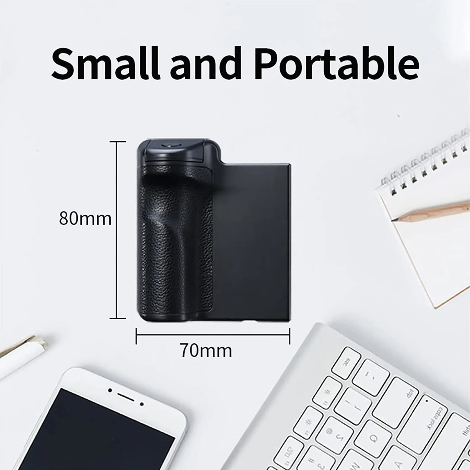 Smartphone Selfie Stick CapGrip Wireless Bluetooth Smartphone Selfie Booster Handle Grip Phone Stabilizer Stand Holder Shutter Release 1/4 Screw