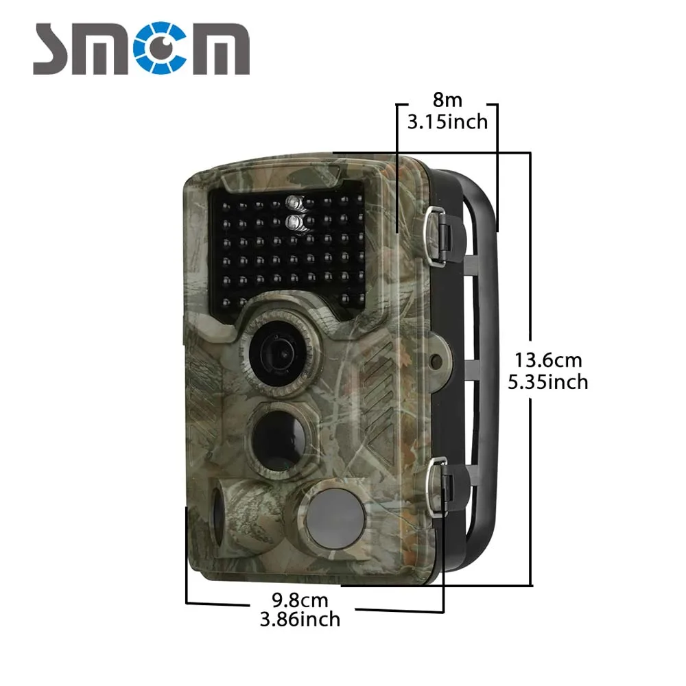 1080P HD Hunting Camera with 2.5-inch Display 16MP Infrared Night Vision Outdoor HD Hunting Camera Infrared Sensing Distance