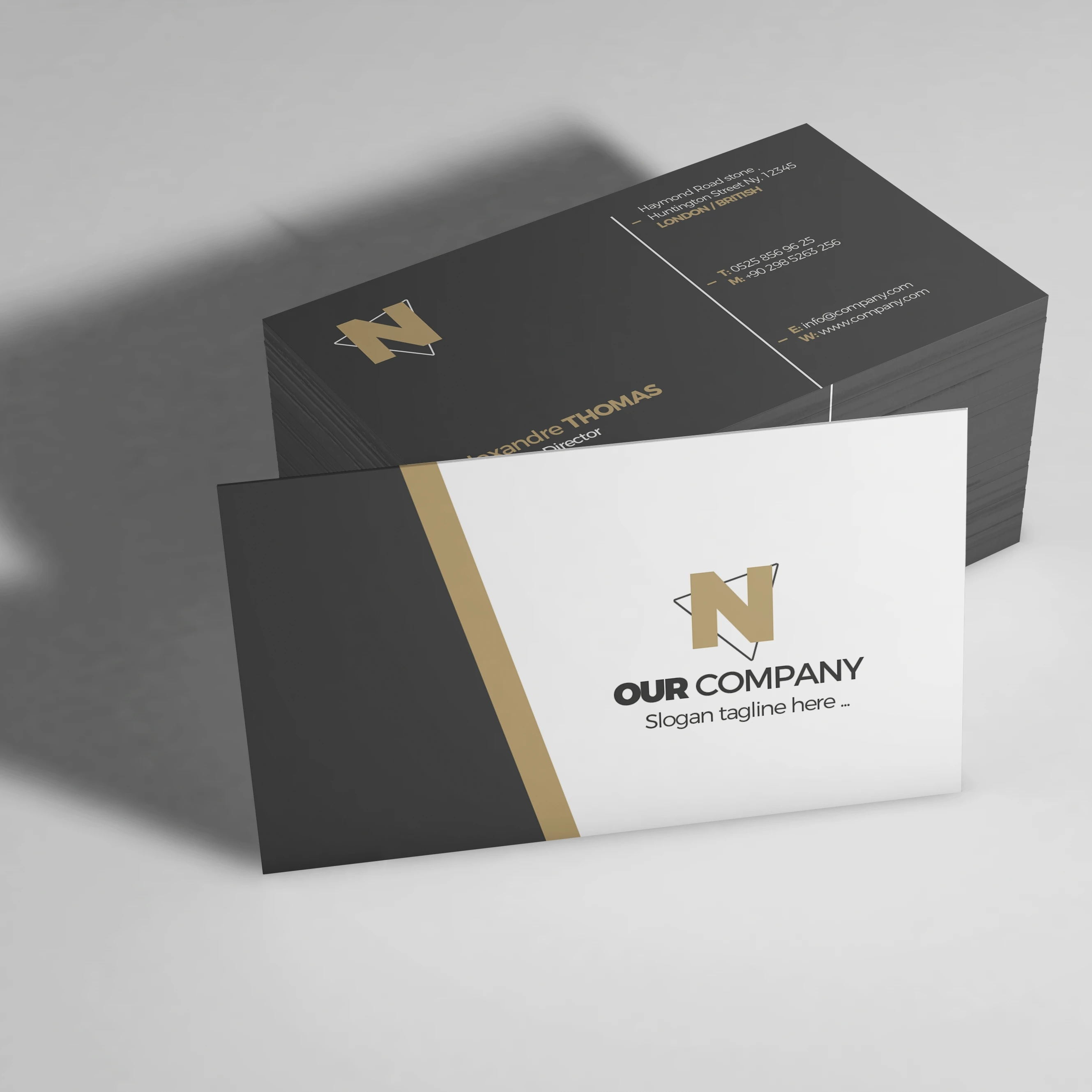 Paper Business Cards Double Side Printing Waterproof Personalized Name Card with Company Matte Lamination