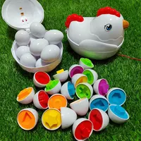 Montessori Baby Learning Children Toys Shape Matching Sorters Puzzle Game Color Learning Eggs Educational Toys For 3-6 Years Old 2