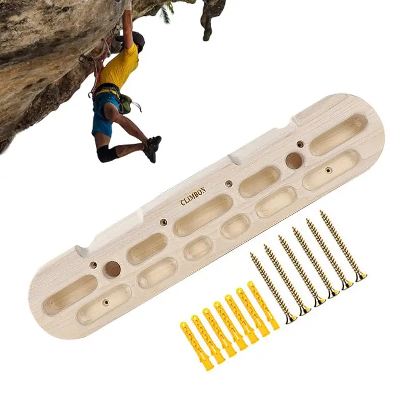 

Hangboard Rock Climbing Finger Training Wooden Hang Board For Climbing Door Mounted Climbing Pull Up Bar Wall Climb Handle Frame