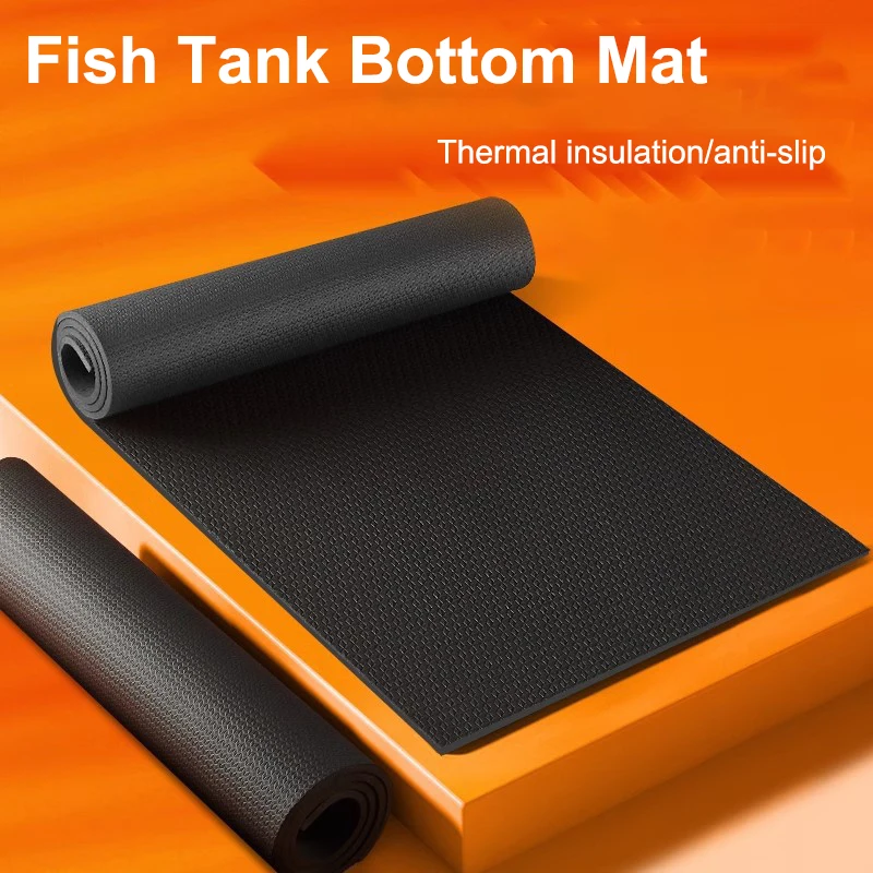 Fish Tank Mat Aquarium Anti-Slip Pad Shock-Absorbing Mute Thickened Black  Mat Turtle Tank Landscaping Environmental Insulation