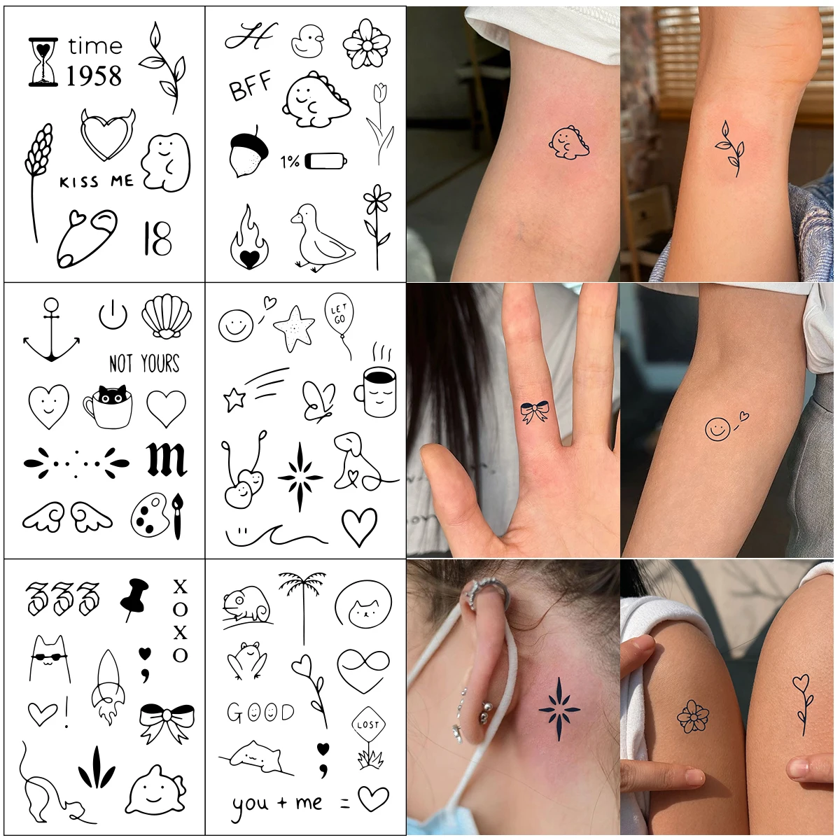 Tatuagem Minimalista Feminina Amizade: Pequenos Desenhos com Grandes  Sentidos, image size:1200x1200