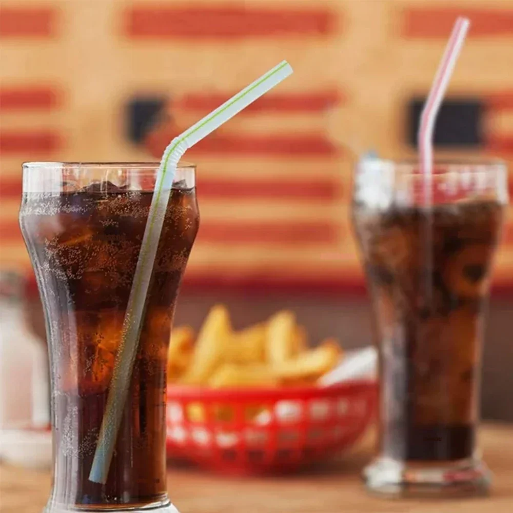 Description Picture 6 of item100Pcs Bendable Straws Disposable Colourful Black Straw Rietjes Milk Tea Bar Party Wedding Kitchen  Accessories Drinkware 빨대