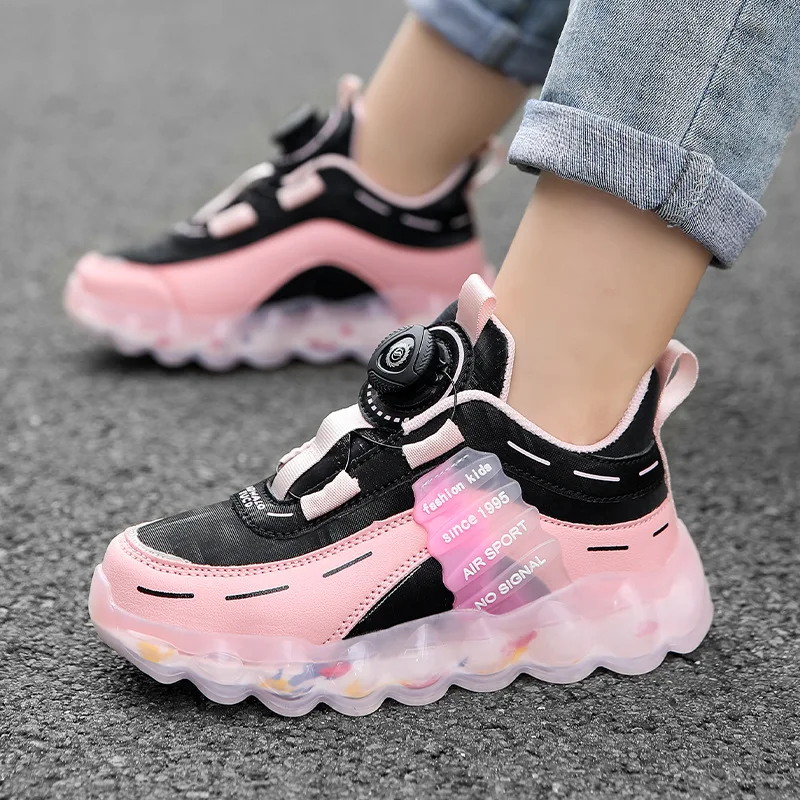 

2024 Spring New Children's Sports Shoes for Girls and Boys Running Breathable