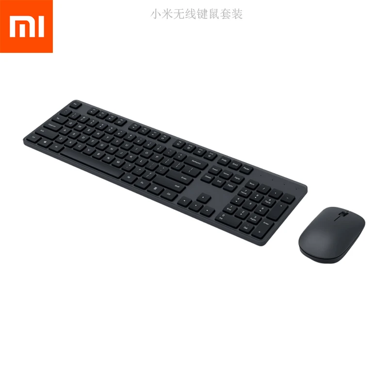 mini computer keyboard Xiaomi Original Wireless Keyboard & Mouse Set 104 keys Keyboard 2.4 GHz USB Receiver Mouse for PC Windows 10 pc keypad