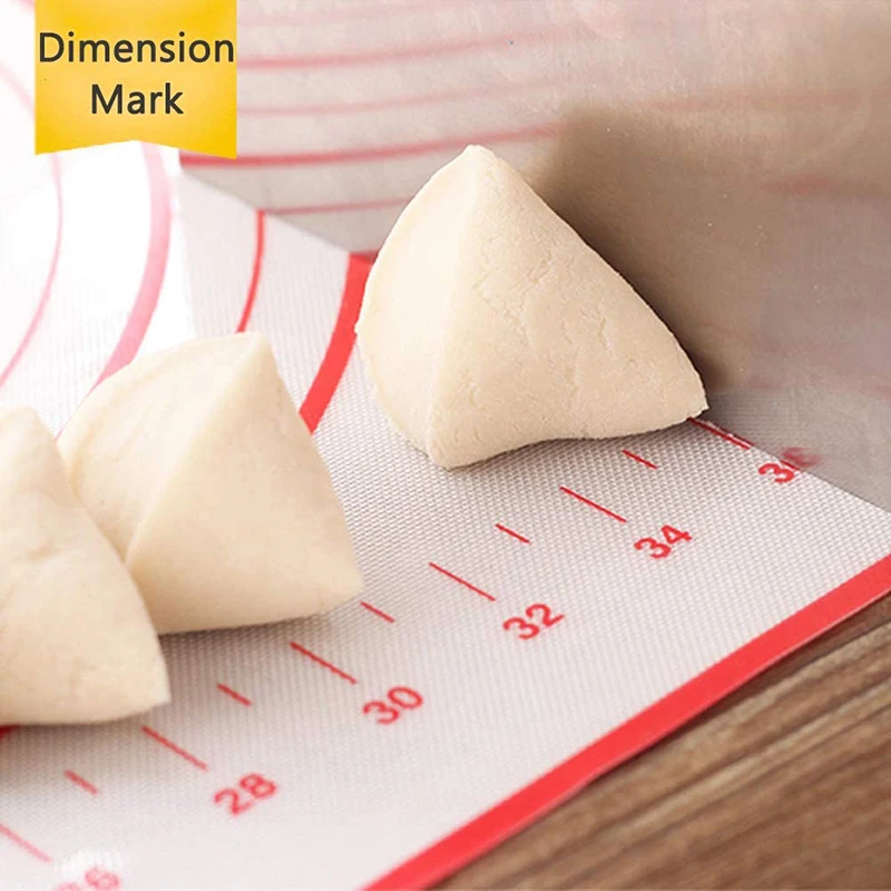Silicone Baking Mat Reusable Kneading Pad Non-stick Sheet Pizza Dough Maker Pastry Cooking Tools Bakeware Accessories