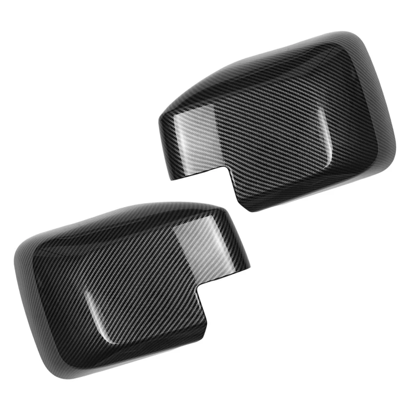 

1 Pair Carbon Fiber Style ABS Car Left & Right Side Door Rearview Mirror Cover Cap Fit for Ford Bronco 2021 2022 2023