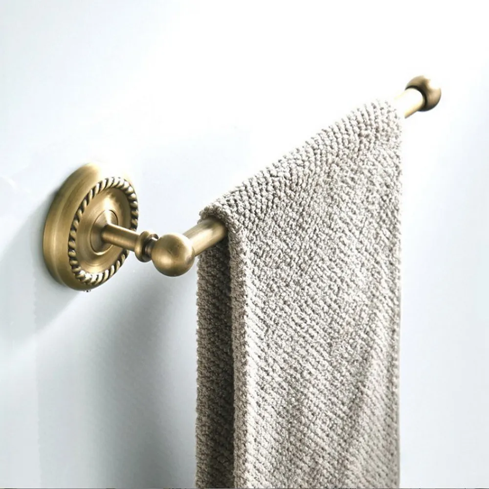 Bathroom Towel holder, Wall Mounted Antique Brass Towel Ring Holder Classic Bathroom Accessories zba967