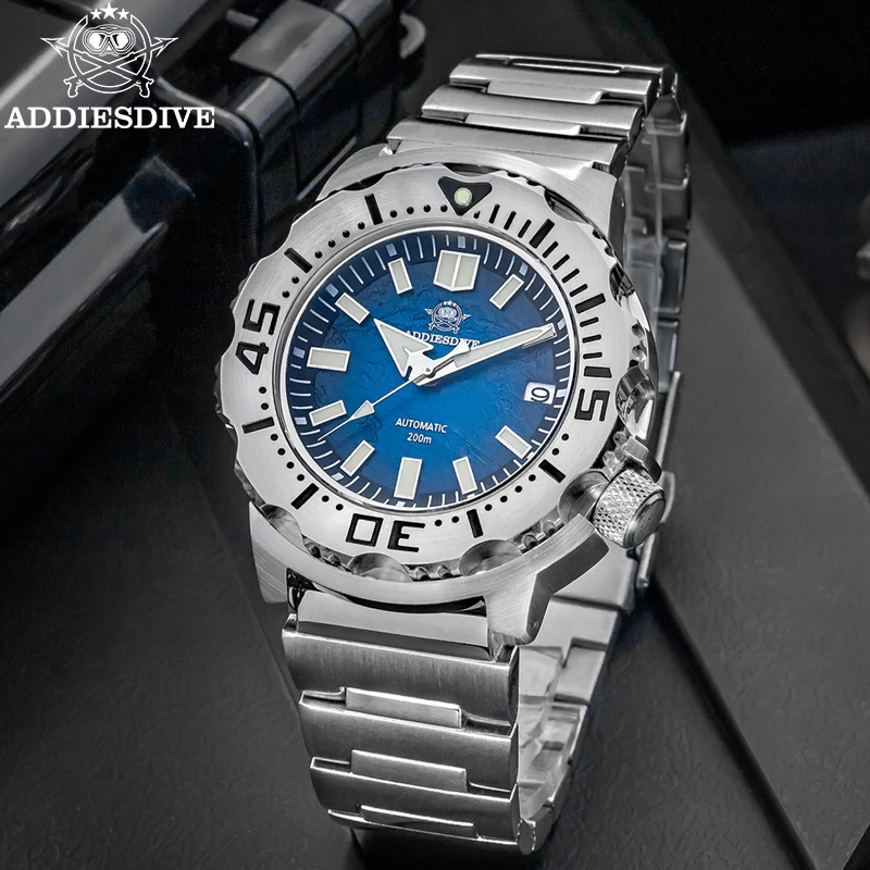 

ADDIESDIVE 42mm Men's Automatic Mechanical Watch Sapphire Stainless Steel 20Bar Dive Luminous Watches Casual Relogios Masculino