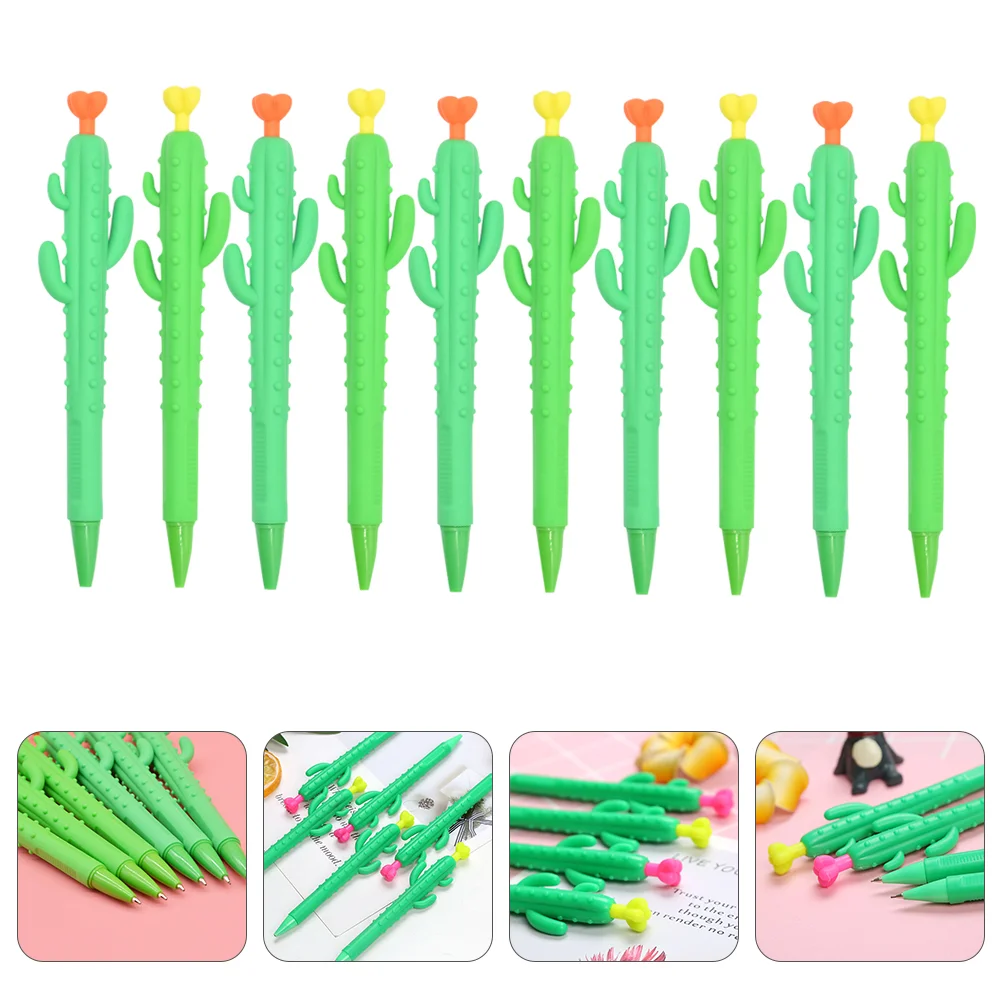 

0 5mm Mechanical Pencils, 10Pcs Catcus Corn Carrot Shape Propelling Pencils Drawing Painting for School Office
