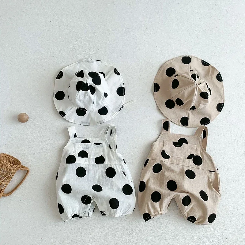Cute Dots Baby Girls Jumpsuit Romper Summer Outfit