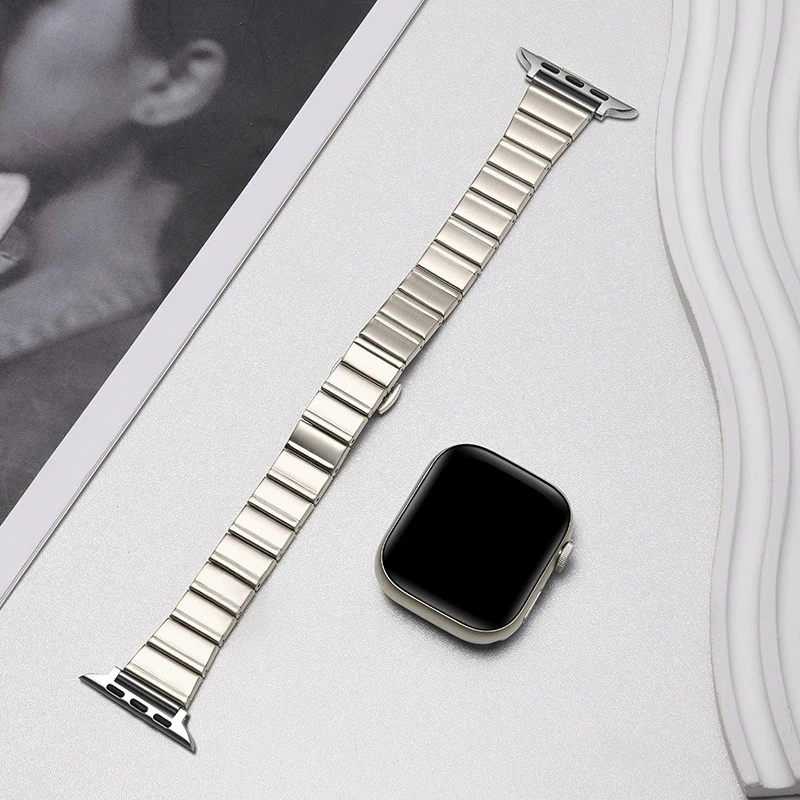 Elegant Women's Slim Stainless Steel Watch Band Bracelet