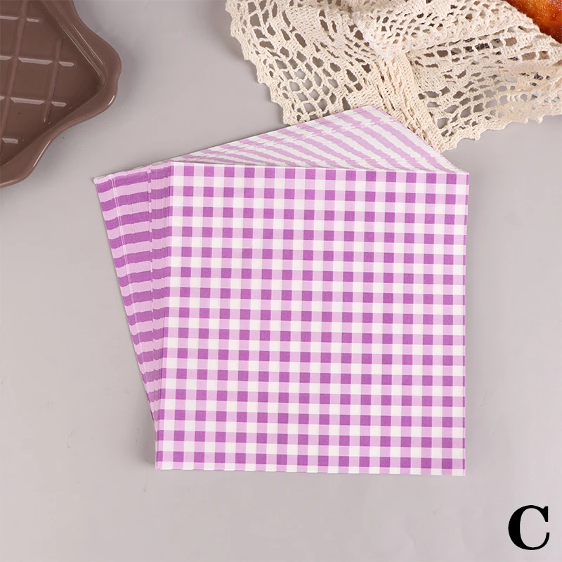 100pcs Oil-Proof Waxed Paper for Food Packaging and Baking Decor