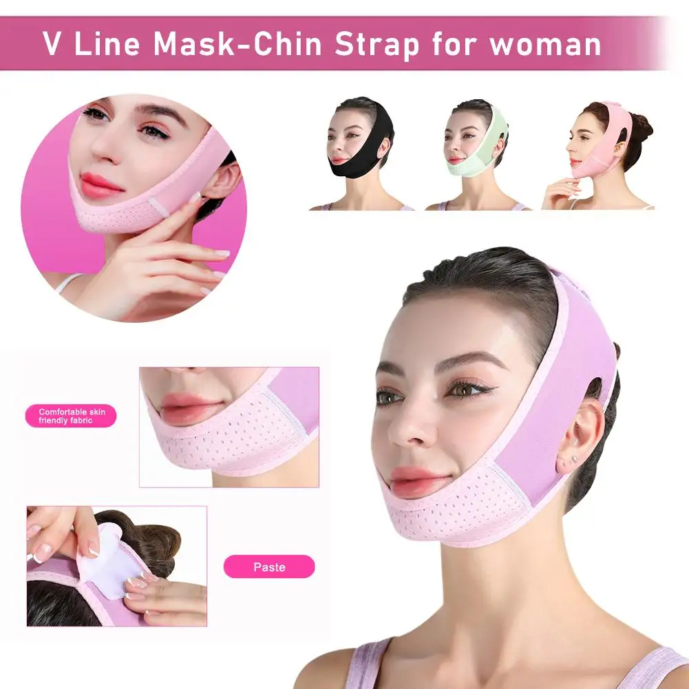 Nuovo Design V Line Shaping Face Lifting Belt Sculpting Mask V Line Chin Riduttore Riutilizzabile Sleep Facial Slimming Strap Belt Do U8A8