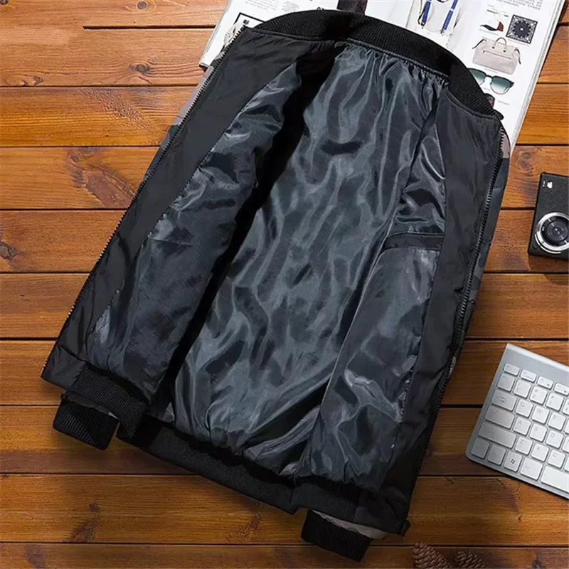 겨울 자켓 남자 오토바이 지퍼 코트 남성 방풍 폭격기 재킷 남자 두꺼운 아웃웨어 위장 두꺼운 따뜻한 윈드 브레이커